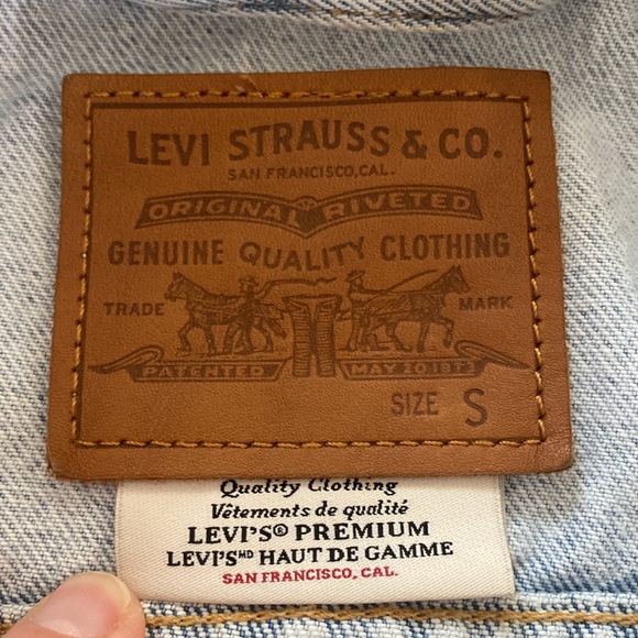 LEVI’S CLOLOR BLOCK TUCKER DENIM JACKET - Picture 6 of 10